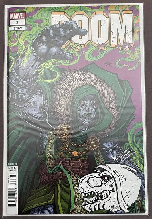 DOOM #1 1:25 MARIA WOLF VARIANT - REMARKED AND SIGNED