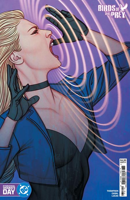 BIRDS OF PREY #19 CVR D JENNY FRISON INTERNATIONAL WOMENS DAY BLACK CANARY CARD STOCK VARIANT