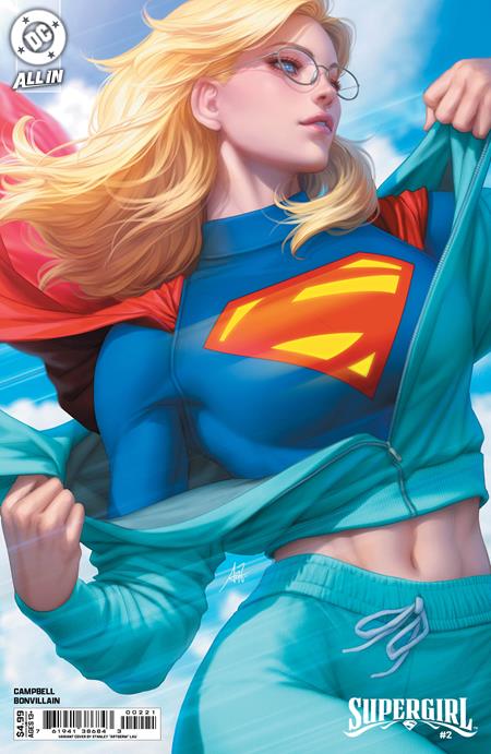 SUPERGIRL #2 CVR B STANLEY ARTGERM LAU CARD STOCK VARIANT