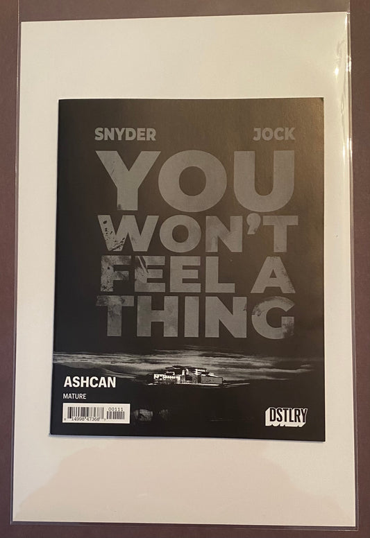 YOU WONT FEEL A THING & CITY BENEATH HER FEET PROMO ASHCAN
