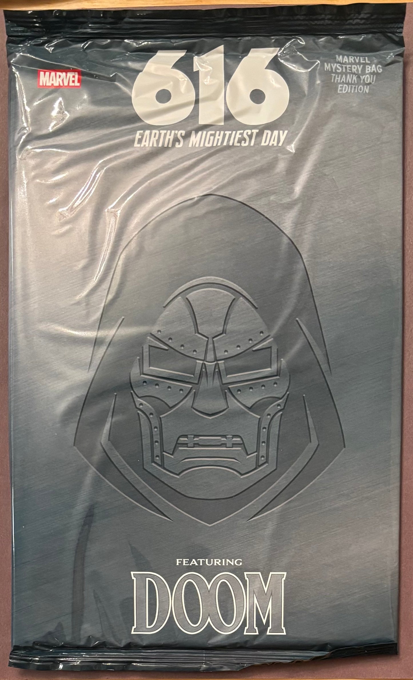 616 DAY MARVEL MYSTERY BAG FEATURING DOOM THANK YOU EDITION