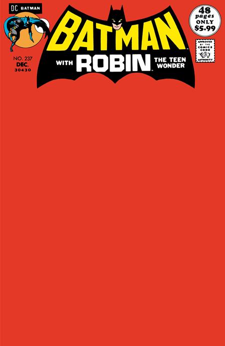 BATMAN #237 FACSIMILE EDITION CVR C BLANK VARIANT