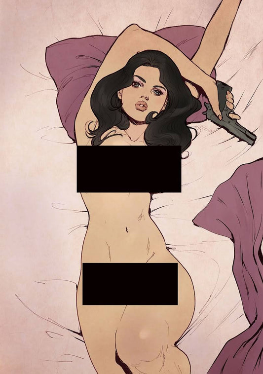 GUN HONEY COLLISION COURSE #1 CVR G DARNELL NUDE BAGGED (MR)