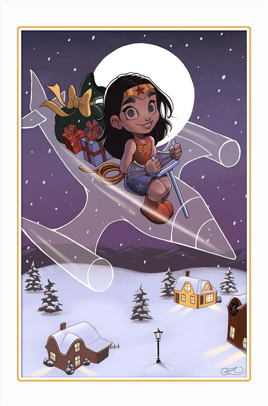 WONDER WOMAN #16 CVR D CHRISSIE ZULLO DC WINTER WONDERLAND CARD STOCK VARIANT