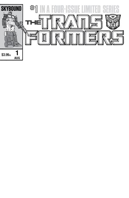 TRANSFORMERS #1 40TH ANNIVERSARY EDITION (ONE SHOT) CVR C BLANK SKETCH VARIANT