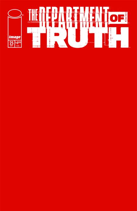 DEPARTMENT OF TRUTH #25 CVR B BLANK SKETCH VARIANT