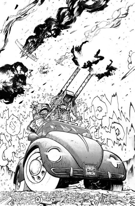 THE MOON IS FOLLOWING US #1 (OF 10) Third Printing Cvr B 1:10 Daniel Warren Johnson B&W Variant
