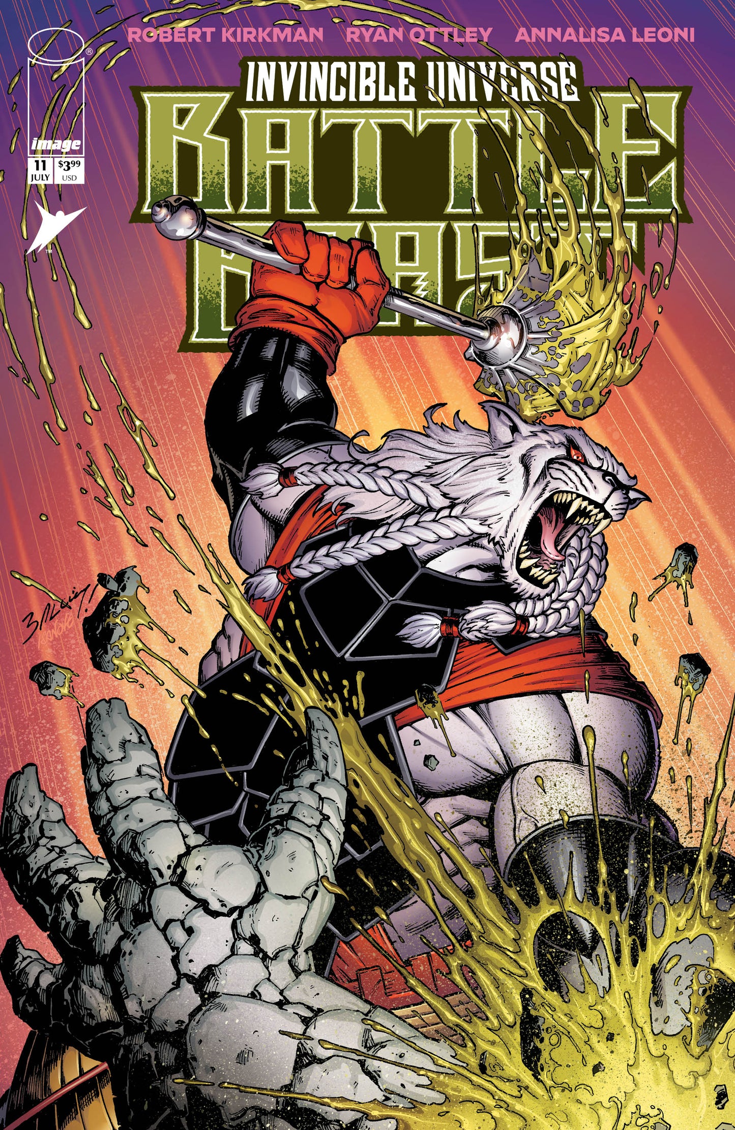 INVINCIBLE UNIVERSE BATTLE BEAST #11 CVR B MARK BAGLEY & RICHARD ISANOVE VAR