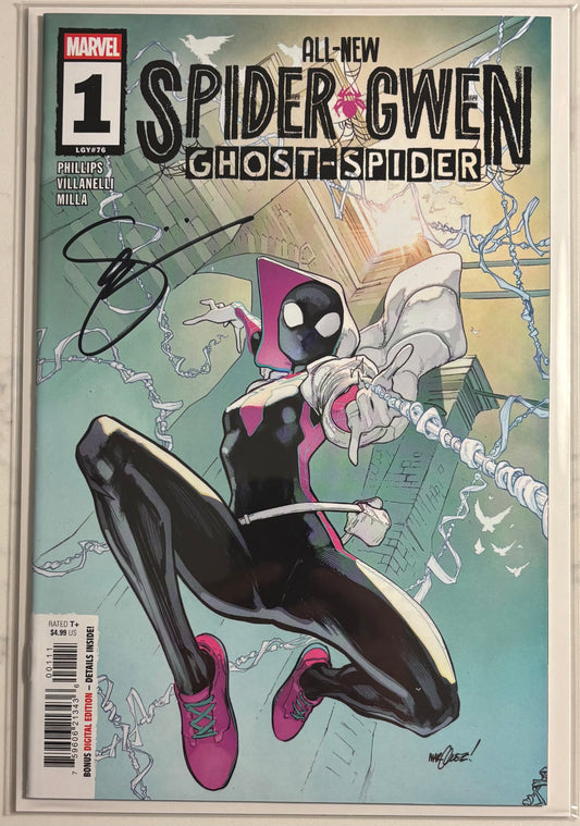 ALL-NEW SPIDER-GWEN: THE GHOST-SPIDER #1 SIGNED BY STEPHANIE PHILLIPS