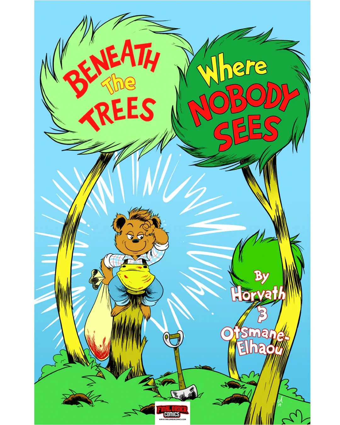 BENEATH THE TREES WHERE NOBODY SEES #1 AMY MEBBERSON LORAX HOMAGE CARD STOCK VAR