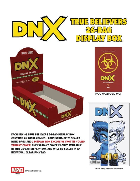 DNX #1 TRUE BELIEVERS 26-BAG DISPLAY BOX