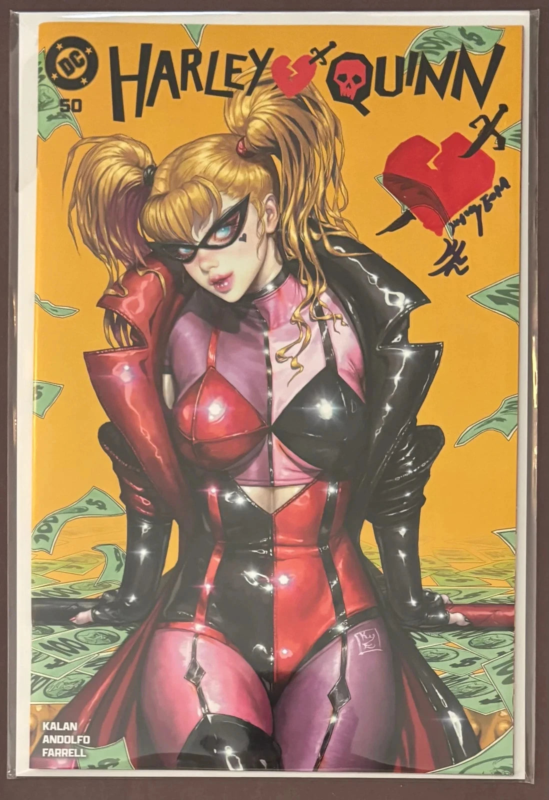 HARLEY QUINN #50 KYUYONG EOM EXCLUSIVE SIGNED AND REMARKED