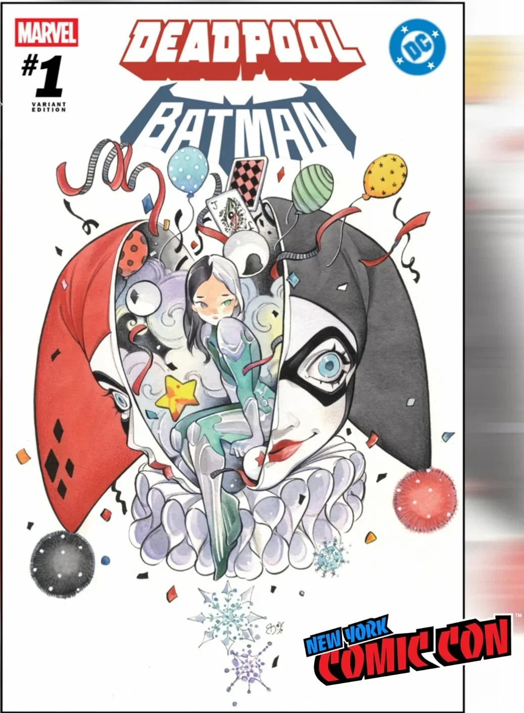 MARVEL/DC: DEADPOOL/BATMAN #1 PEACH MOMOKO 2025 NYCC – Flashlight Comics