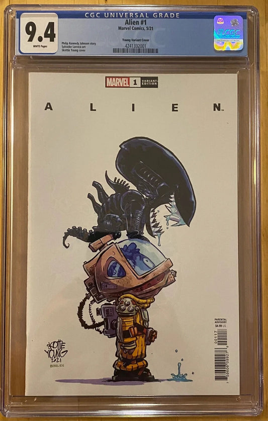 ALIEN #1 YOUNG VARIANT CGC 9.4