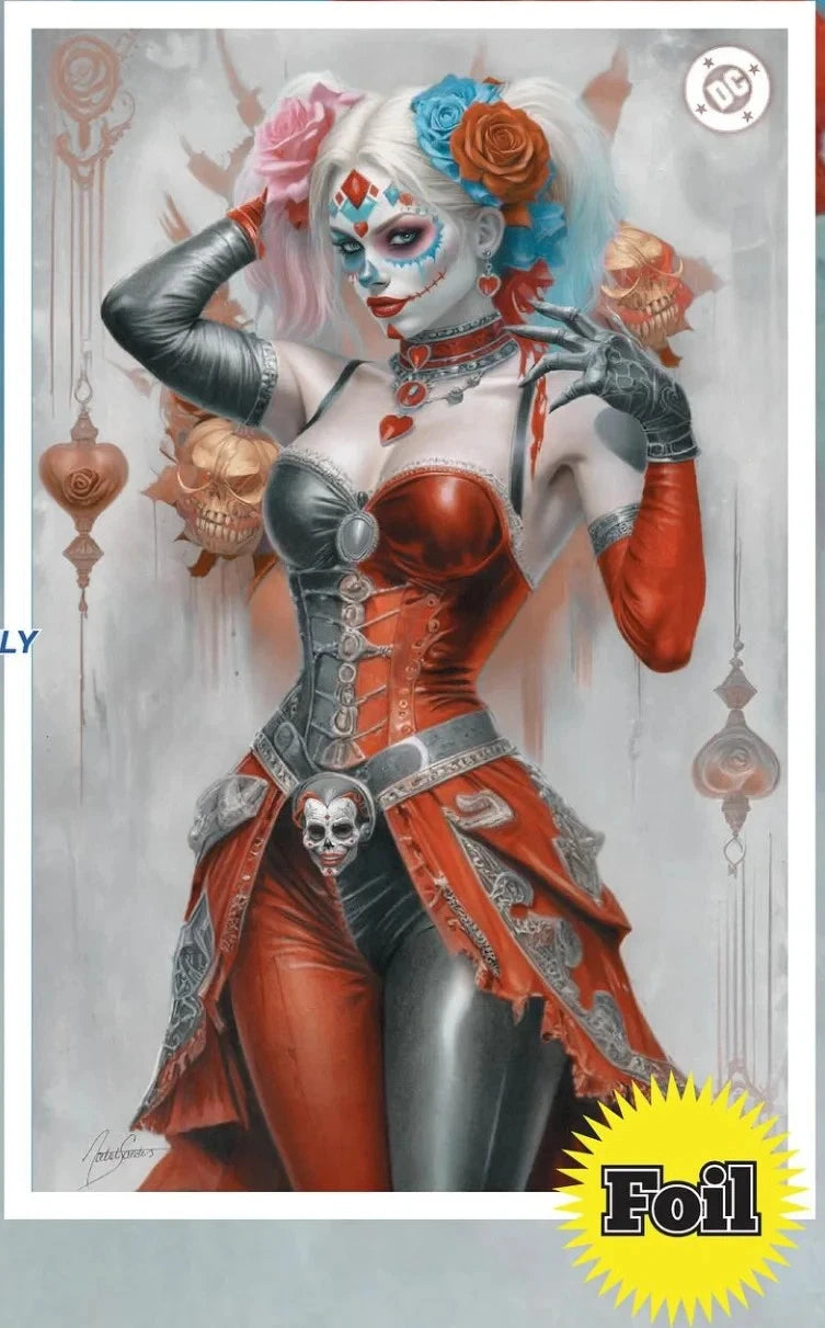 BATMAN #13 NATALI SANDERS 2025 NYCC FACE PAINT VIRGIN FOIL REPRINT (LIMITED 500)