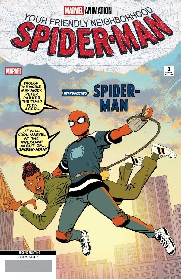 YOUR FRIENDLY NEIGHBORHOOD SPIDER-MAN #1 MARVEL ANIMATION 2ND PRINT VARIANT 1:25