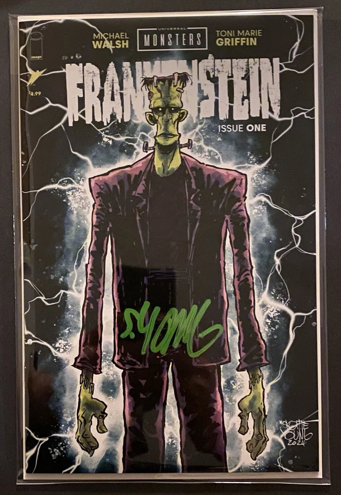 FRANKENSTEIN #1 SKOTTIE YOUNG EXCLUSIVE SIGNED WITH COA